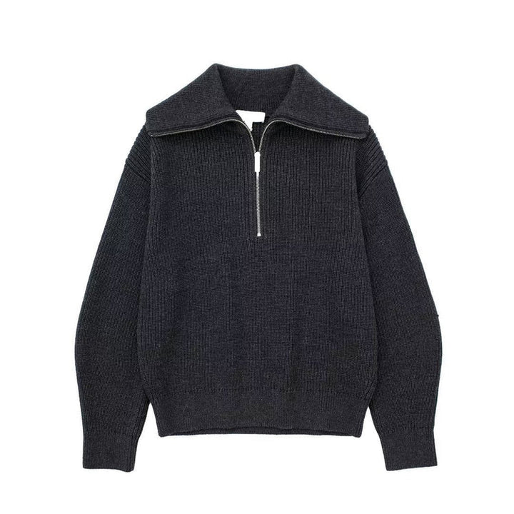 VINORA - KNITTED HALF ZIPPER