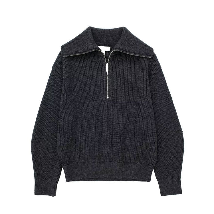 VINORA - KNITTED HALF ZIPPER