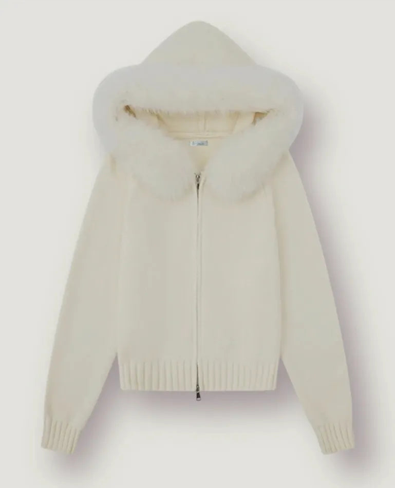 VINORA WOLLJACKE - WEISS