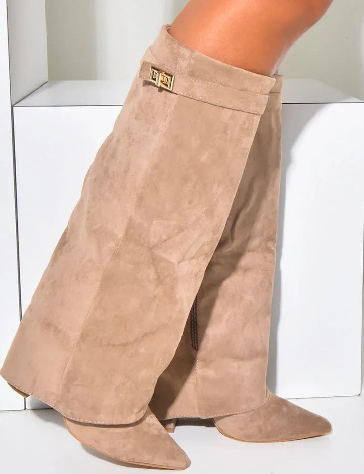 VINORA SUEDE STIEFEL - KAKI