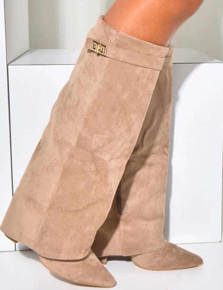 VINORA SUEDE STIEFEL - KAKI