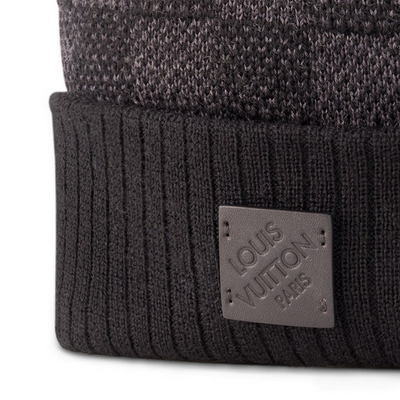 LOUIS V - BEANIE SCHWARZ